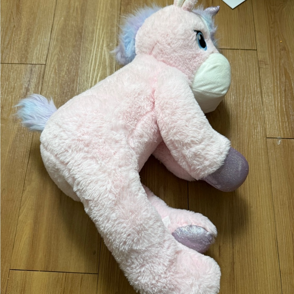 Plush Pink Unicorn Stuffed Animal - Soft Cuddly Toy